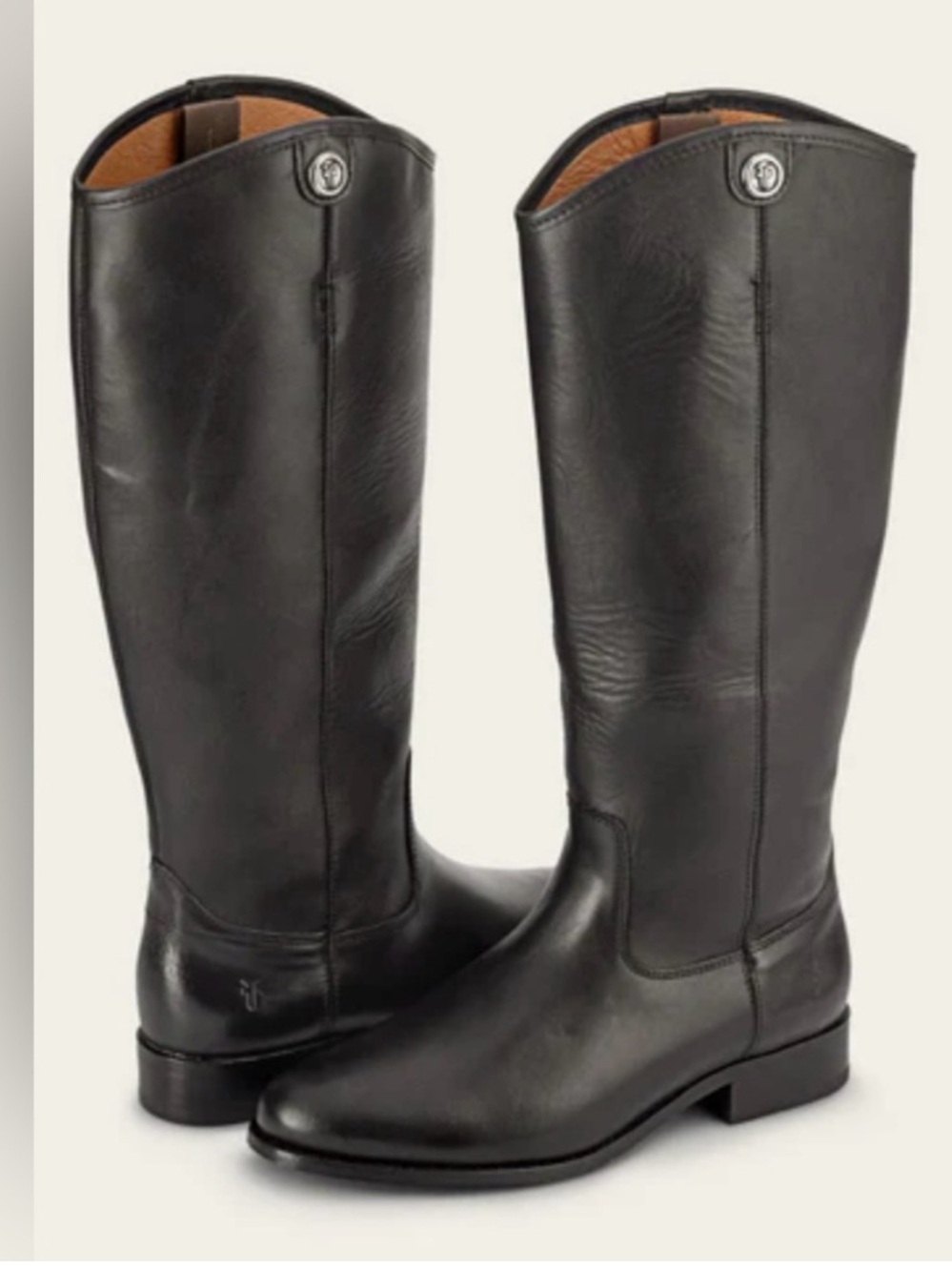 Frye 100% Leather Melissa Women's Tall Black Riding Boots Equestrian Sz 11
